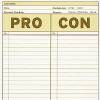 Pro/Con Note Pad-Decision Making The Easy Way
