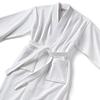 Monogrammed Kimono Style Velour Bathrobe in White