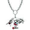 Silver Teen Girl Charm Necklace