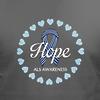Hope ALS Ribbon and Hearts T-Shirt