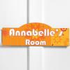 Personalized Orange Blossom Room Sign