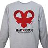 Heart Disease Awareness Ribbon Long Sleeve T-Shirt