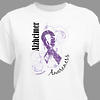 Alzheimer's Awareness Purple Ribbon T-Shirt