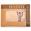 Personalized Daddy and Child Carved Wood Frame