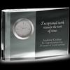 Wedge Crystal Award Clock