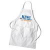 King of the Grill Personalized White Pocket Apron