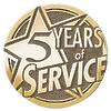 Personalized Years of Service Brass Medallion