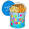 Happy Birthday Traditional Mix 1 Gallon Popcorn Tin