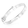 Children's Twinkle Twinkle Little Star Diamond and Silver Bangle