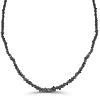 Rough Black Diamond Bead Necklace