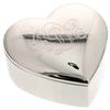 Personalized Silver Heart Monogram Keepsake Box