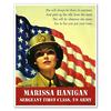Star Spangled Gal Personalized WWII Poster