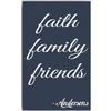 Family, Faith, Friends Personalized Canvas Sign