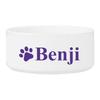 Personalized Happy Paws Dog Bowl