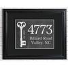 Our First Home Personalized Chalboard Framed Print in Black