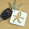 Childhood Cancer Survivor Key Chain