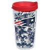 2 New England Patriots 16 Oz. Splatter Tervis Tumblers with Lids