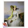 Lady with Yellow Hat Dress Custom Portrait Print from Photo