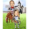 Camelot Personalized Caricature Print
