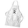Women's Personalized Apron with Chef's Hat Design in White