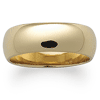 14K Gold Plated Wide Wedding Band